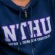 NTHU連帽拉鍊立體貼布繡外套_深藍
