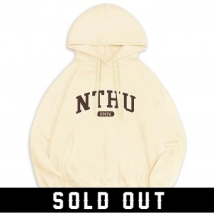 【預購已截止】NTHU冰淇淋色落肩帽T_經典款_香草冰淇淋
