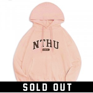 【預購已截止】NTHU冰淇淋色落肩帽T_經典款_草莓牛奶