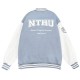 NTHU清大美式經典棒球外套_濛霧灰藍