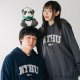 【熱銷新品】NTHU立體毛巾繡落肩帽T_摩卡灰