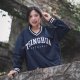 NTHU美式電繡滑面V領大學T_深藍