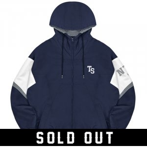 【最後十件，售完不補】NTHU復古撞色運動夾克_午夜藍