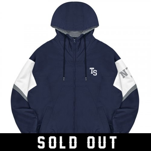 【最後十件，售完不補】NTHU復古撞色運動夾克_午夜藍
