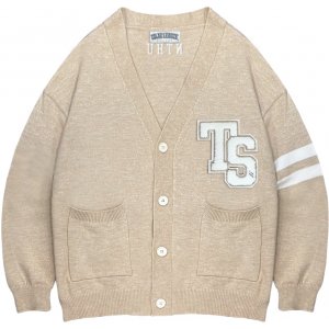 NTHU學院風針織衫_燕麥牛奶