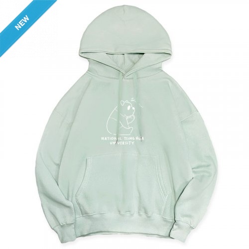 【少量現貨,售完不補】NTHU冬日輕甜系落肩帽T_熊貓款_薄荷綠 【少量現貨,售完不補】NTHU冬日輕甜系落肩帽T_熊貓款_薄荷綠