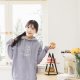 NTHU冬日輕甜系落肩帽T_熊貓款_糖霜紫