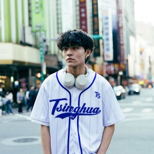 NTHU美式經典條紋棒球衫_白色