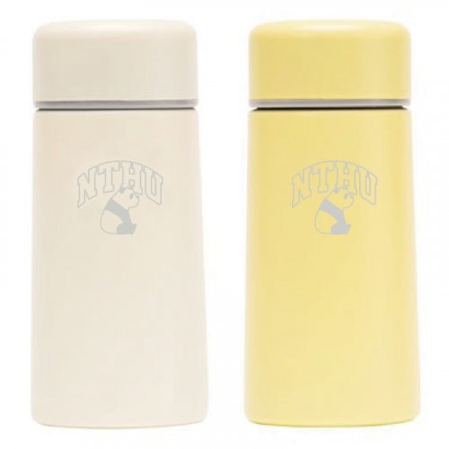 NTHU熊貓輕巧口袋保溫杯150mL_米白/鵝黃