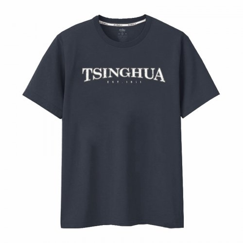 NTHU經典款慕夏純棉短T_夏夜灰