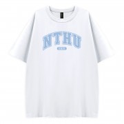 【少量現貨，售完不補】NTHU好涼的寬版短T_雪花冰(白)