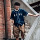 NTHU美式經典條紋棒球衫_深藍色(兒童版)