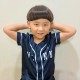 NTHU美式經典條紋棒球衫_深藍色(兒童版)