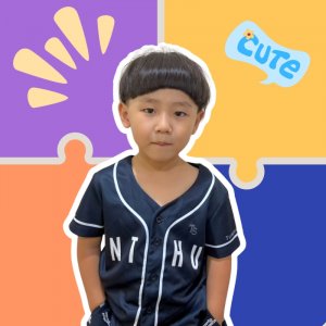 NTHU美式經典條紋棒球衫_深藍色(兒童版)