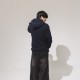 NTHU連帽拉鍊立體貼布繡外套_深藍