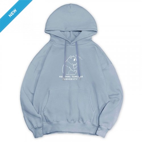 NTHU冬日輕甜系落肩帽T_熊貓款_冰霜藍 NTHU冬日輕甜系落肩帽T_熊貓款_冰霜藍