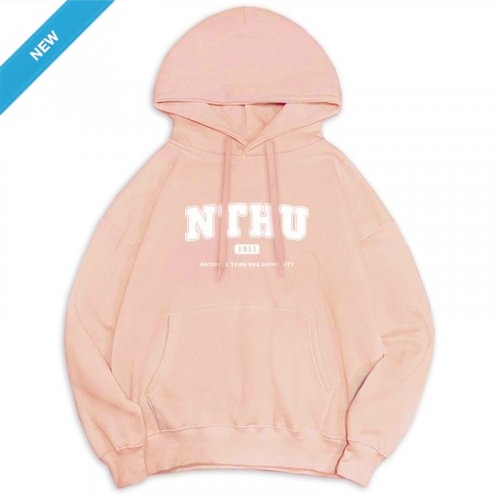 NTHU冬日輕甜系落肩帽T_微糖粉 NTHU冬日輕甜系落肩帽T_微糖粉