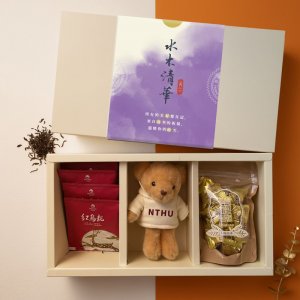 【團購商品，10件起做】NTHU 甜心小熊茶香禮盒