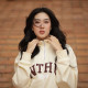 NTHU經典款美式立領拉鍊大學T_奶油白