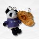 【限時販售】變裝組合：NTHU毛茸茸小熊貓掛飾鑰匙圈_鯛魚燒(含帽踢)