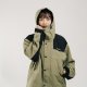 【2025新品上市】NTHU防潑水拼接OUTDOOR外套_軍綠