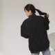 NTHU菱格衍縫鋪棉棒球外套_經典黑
