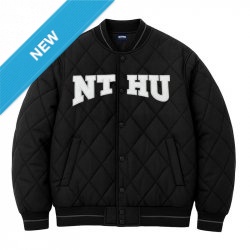 【2025新品上市】NTHU菱格衍縫鋪棉外套_經典黑