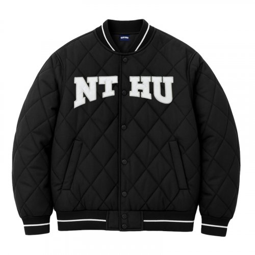 【2025新品上市】NTHU菱格衍縫鋪棉外套_經典黑 【2025新品上市】NTHU菱格衍縫鋪棉外套_經典黑