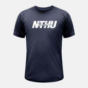 NTHU經典款超細纖維排汗短T_鐵灰
