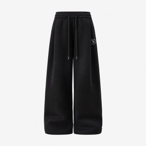 【新品登場！11/18陸續出貨】NTHU寬鬆打摺休閒長褲_經典黑