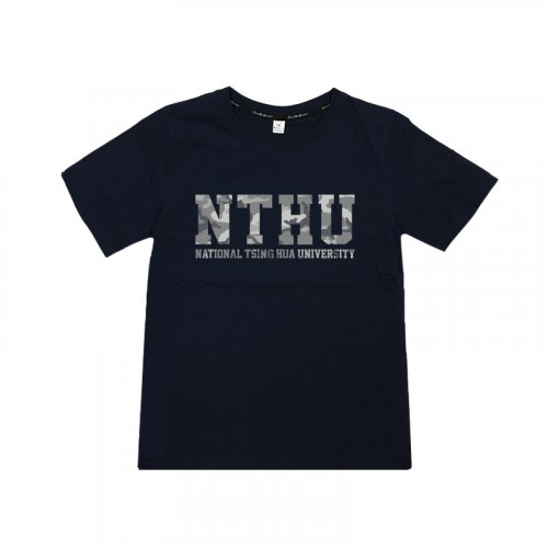 【團購商品，50件起做】NTHU短T-迷彩風(中性版)-黑
