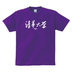 【少量現貨,售完不補】NTHU書法字純棉短T_紫