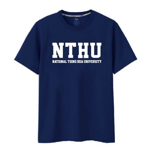 【少量現貨，售完不補】NTHU經典款純棉短T_深藍