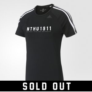 NTHU校慶紀念款adidas腰身款機能衣_黑(已完售)