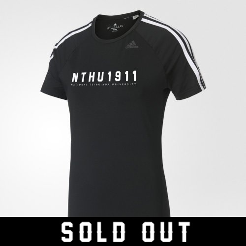 NTHU校慶紀念款adidas腰身款機能衣_黑(已完售)