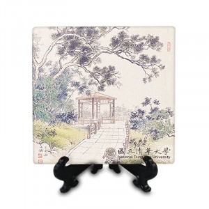 【團購商品，10個起做】清華十景陶瓷吸水杯墊_奕園