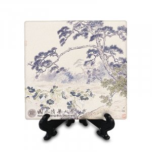 【團購商品。10個起做】清華十景陶瓷吸水杯墊_荷塘