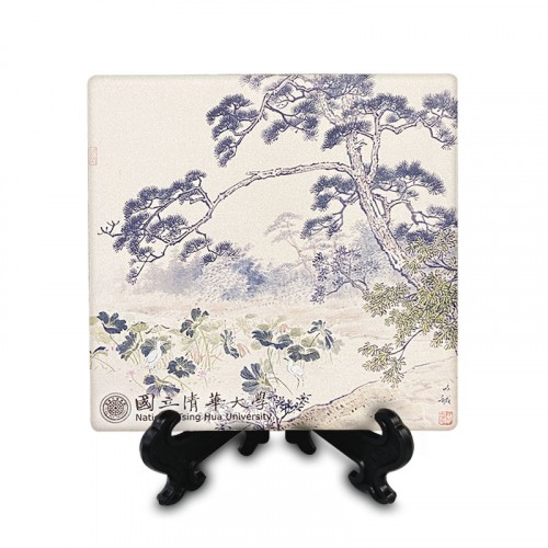 【團購商品。10個起做】清華十景陶瓷吸水杯墊_荷塘