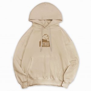 【限時預購至12/1，12/17陸續出貨】NTHU熊貓喝珍奶落肩帽T_復刻奶茶