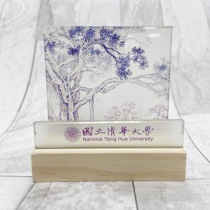 【團購商品，10個起做】清華十景名片座-三角鐘