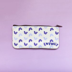 NTHU滿版松鼠帆布筆袋_米白