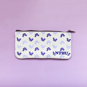 NTHU滿版松鼠帆布筆袋_米白