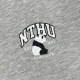 【最後50件，售完不補】NTHU刺繡胖達_慵懶系落肩刷毛外套_淺灰